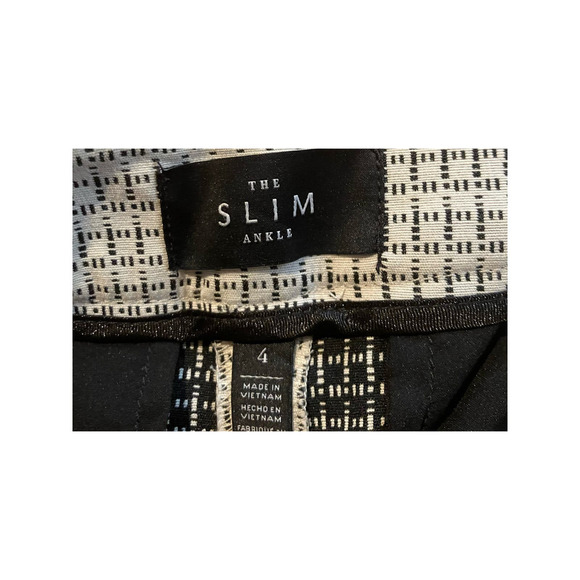 Slim Ankle WHBM White House Black Market‎ Pants 4 Pattern Dress Pockets Workwear - Picture 11 of 13